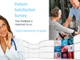 patient satisfaction survey on Android tablet