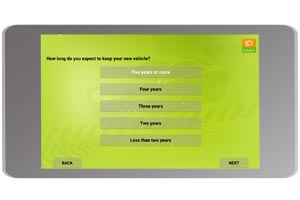 RollaPoll survey app, single choice question